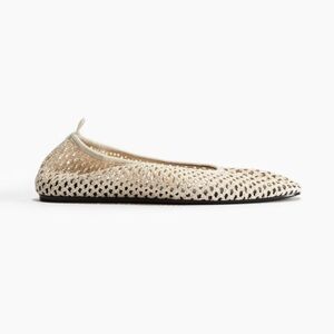H&M Braided Mesh Ballet Flats NWT